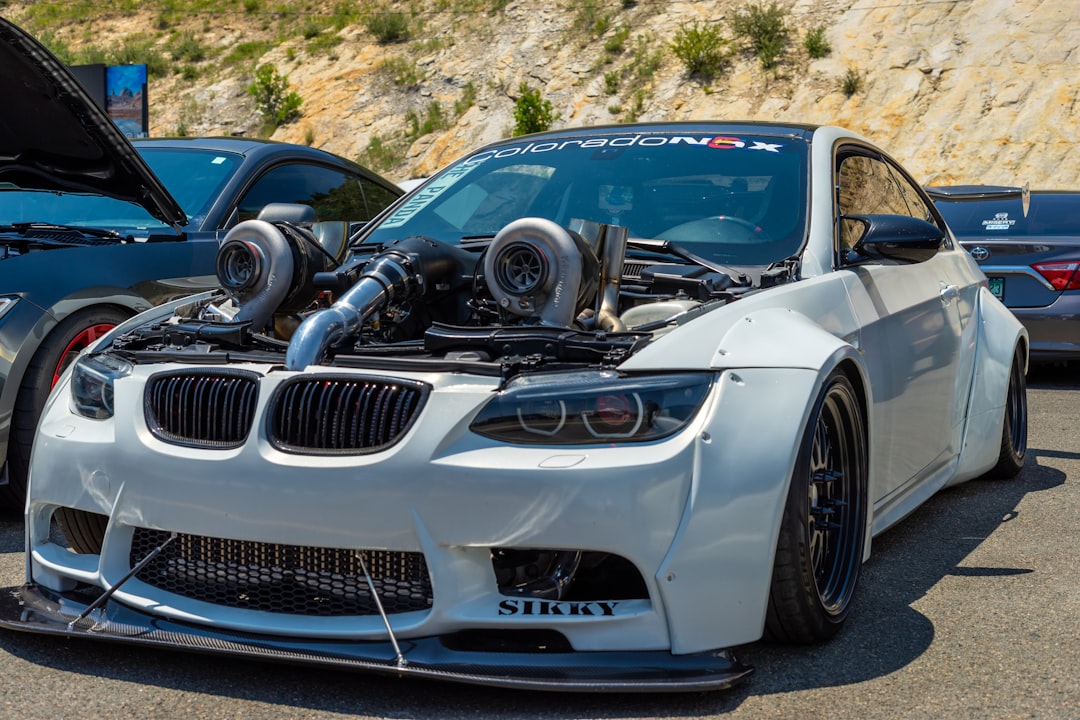 white bmw m 3 coupe