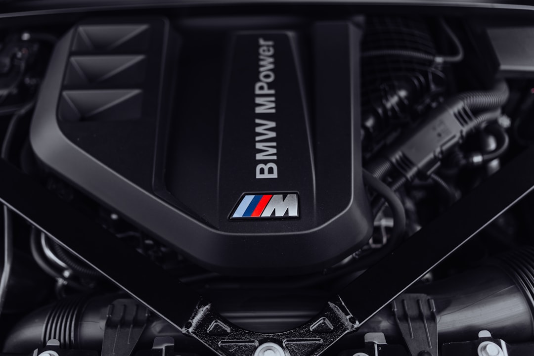 A BMW m power engine is shown.