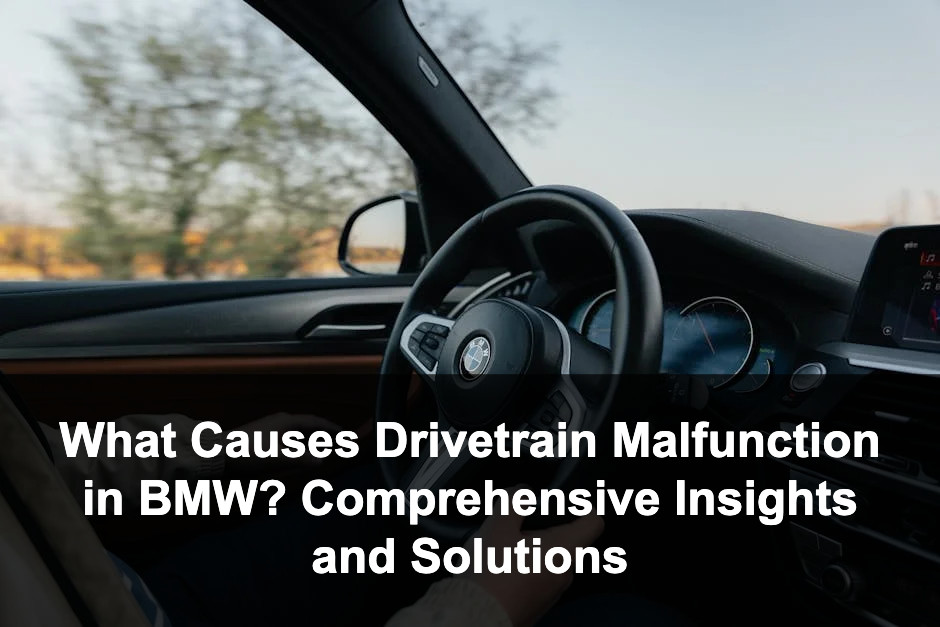 Featured image for: What Causes Drivetrain Malfunction in BMW? Comprehensive Insights and Solutions